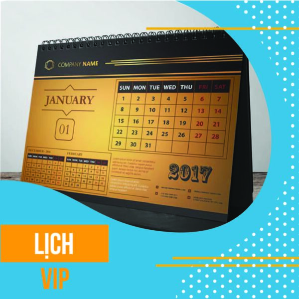 Lịch để bàn VIP